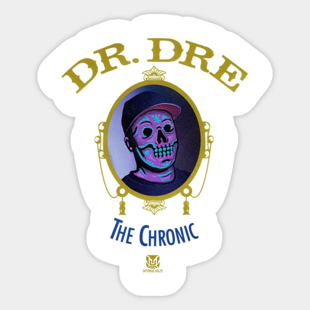 Dr. DRE Dia Delos Muertos Sticker by OptimusVolts